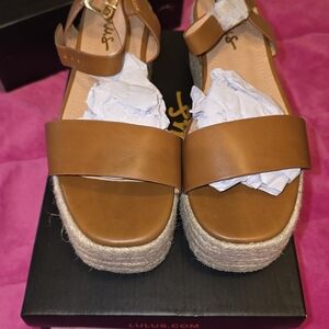 Lulu's Tan Platform Sandals